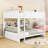 Queen Over Queen Bunk Bed With Cabinets And Charging Station-1451374904