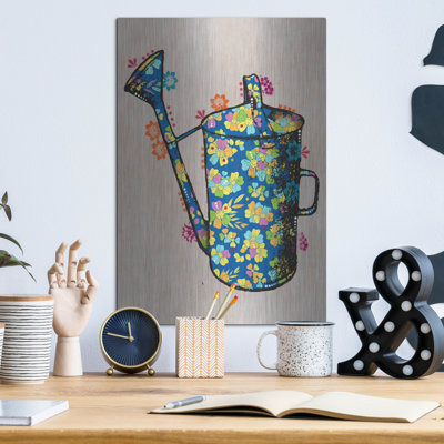 «Red Water Barrel» par Dean Russo, art mural en métal Red Barrel Studio®