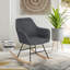 Katniss 58" W Fabric Seat Rocking Chair