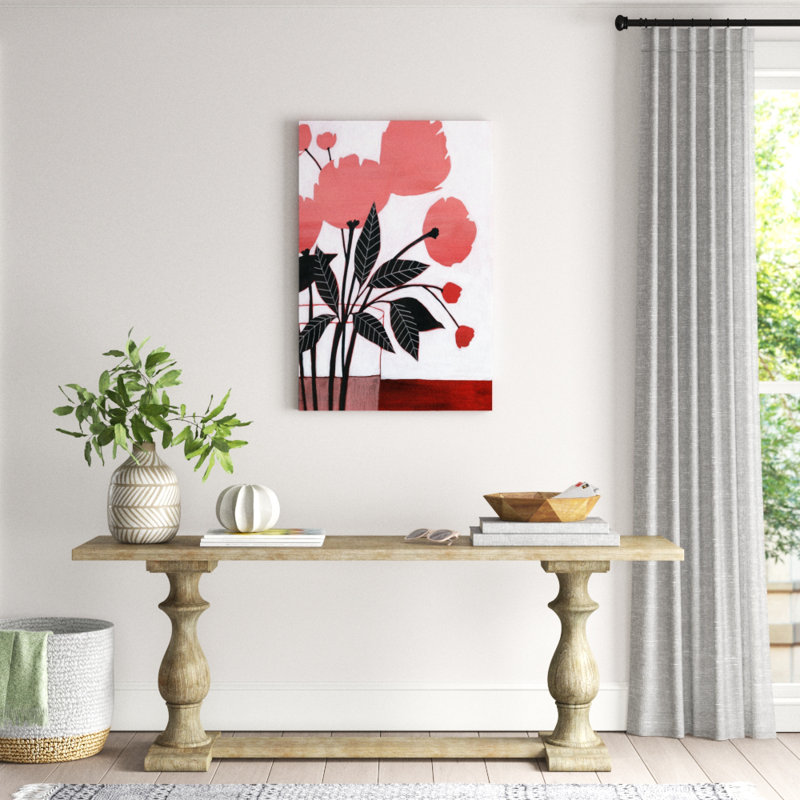 Flower Screen II by Grace Popp - Painting Print, Wrapped Canvas, 30cm H x 20cm W