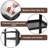 Outdoor Grill Cart With Three-shelf, Stainless Steel Pizza Oven Table For Outside, Dining Kitchen Cart With Two Side Handle, Garden Patio Bbq Kitchen Food Prep Table Cart (black)