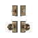 Nostalgic Warehouse Studio Entry Set with Egg & Dart Knob