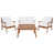 Natural Frame/White Cushion