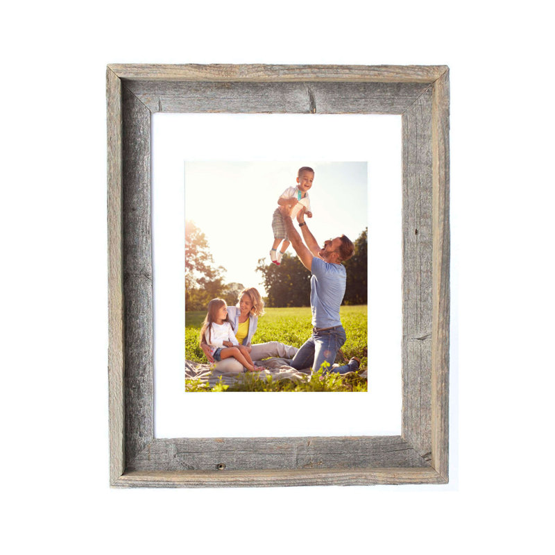 Cadre photo Sijtse, Blanc rustique, 16 po x 20 po