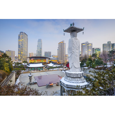 Seoul, South Korea Cityscape by SeanPavonePhoto - Wrapped Canvas Print