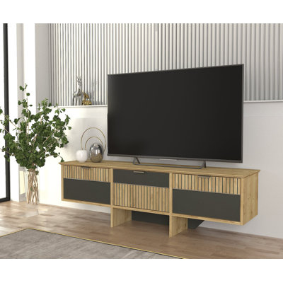 Brigita Unfinished TV Stand for TVs up to 75"