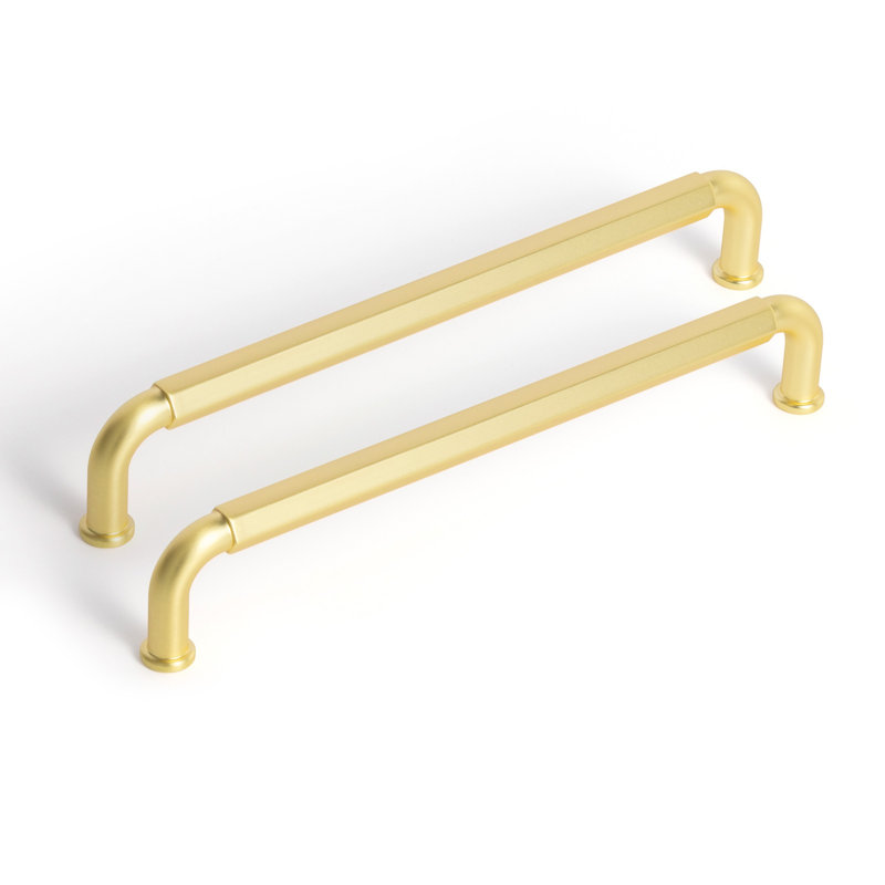 Center To Center Bar Pull Multipack, 6.31", Light Brushed Brass