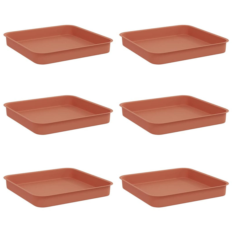 Plant Stand, 2cm H x 15cm W x 15cm D, Brick Red