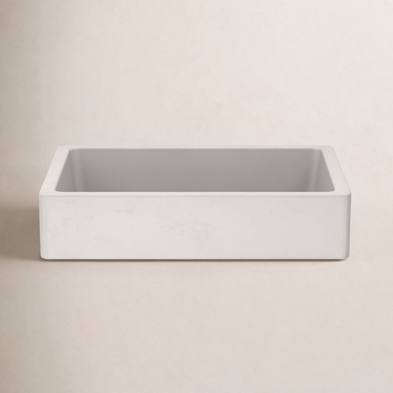 NativeStone Nipomo Dual-Mount Concrete Sink, Pearl