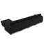 Canapé modulaire en L avec repose-pieds détachable, poches de rangement et porte-gobelets en forme de L, coussins lombaires inclus-584006158