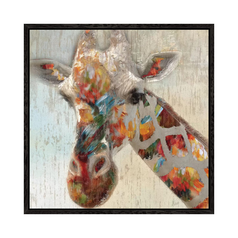 Nan - Print on Canvas, 93.98 cm H x 93.98 cm W, Black Floater Framed