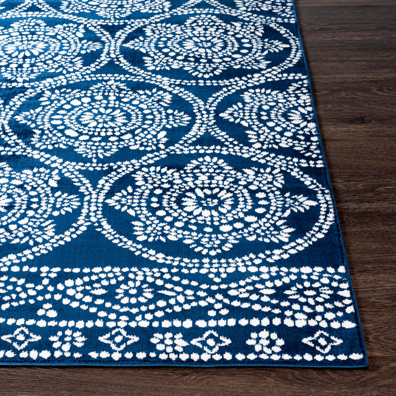 Addilee Damask Indoor Rug, Rectangle 5'3" x 7'1"