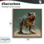 Roaring T-Rex dans un cadre flottant vert, design par Wumples-1673381502-1673381378