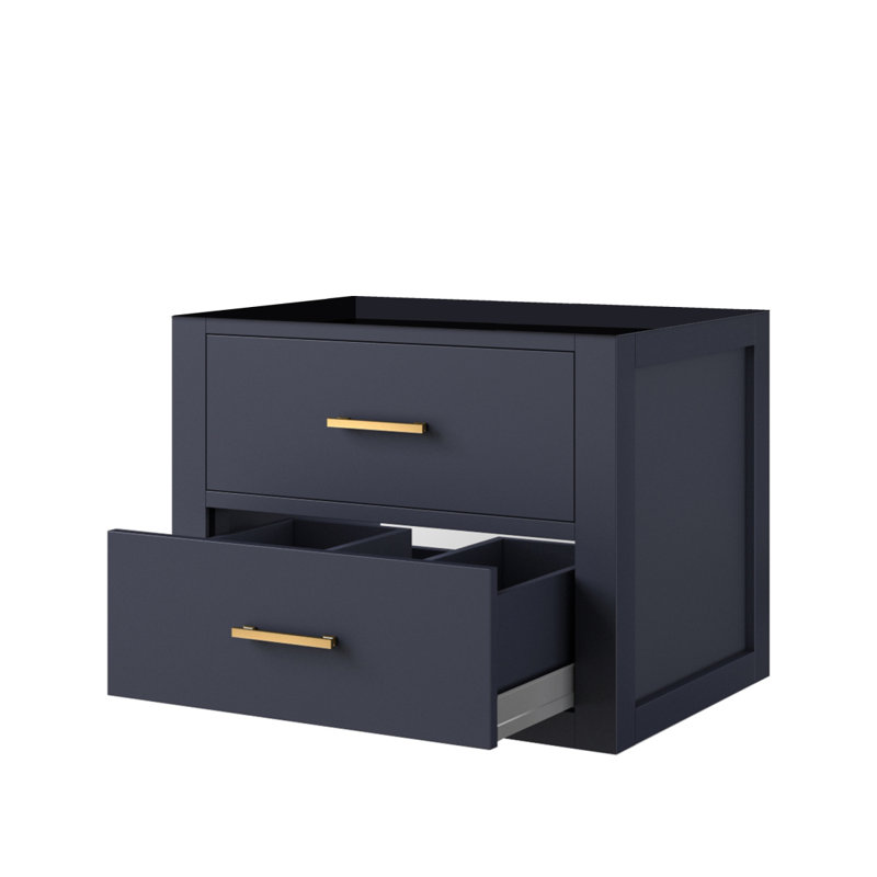 Meuble-lavabo simple bleu 24 po X P 18 po D, Bleu