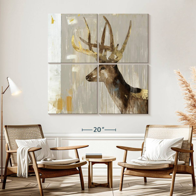 Brampt Stag I, 57" H x 57" W