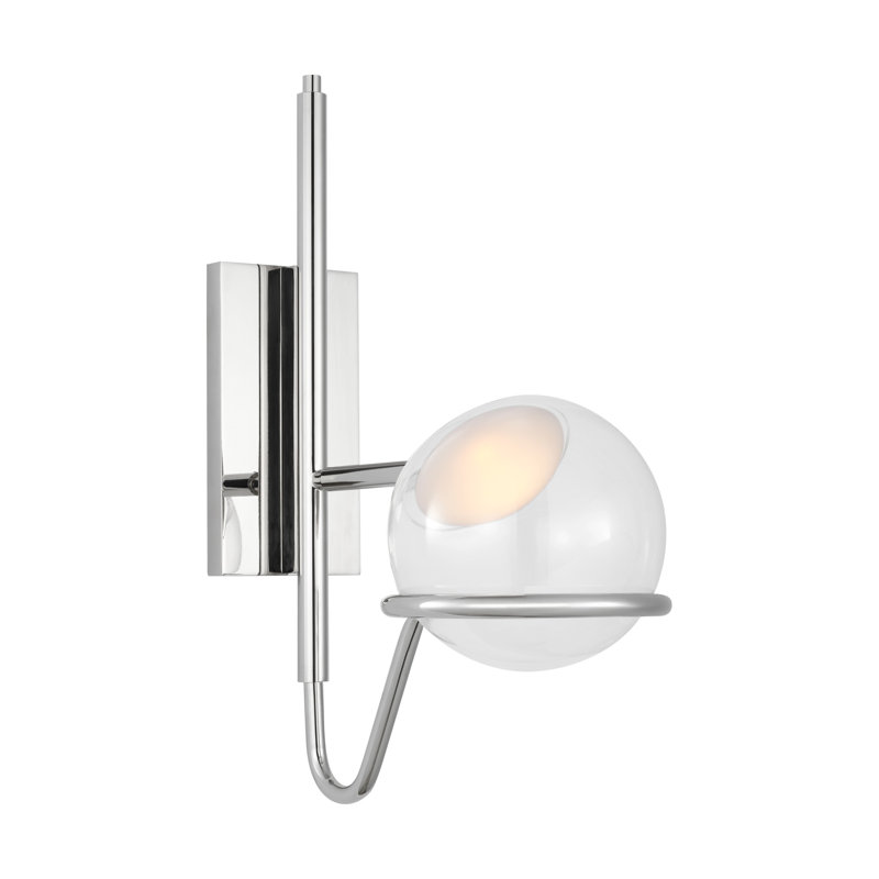 Crosby 1 - Light LED Armed Sconce, Polished Nickel