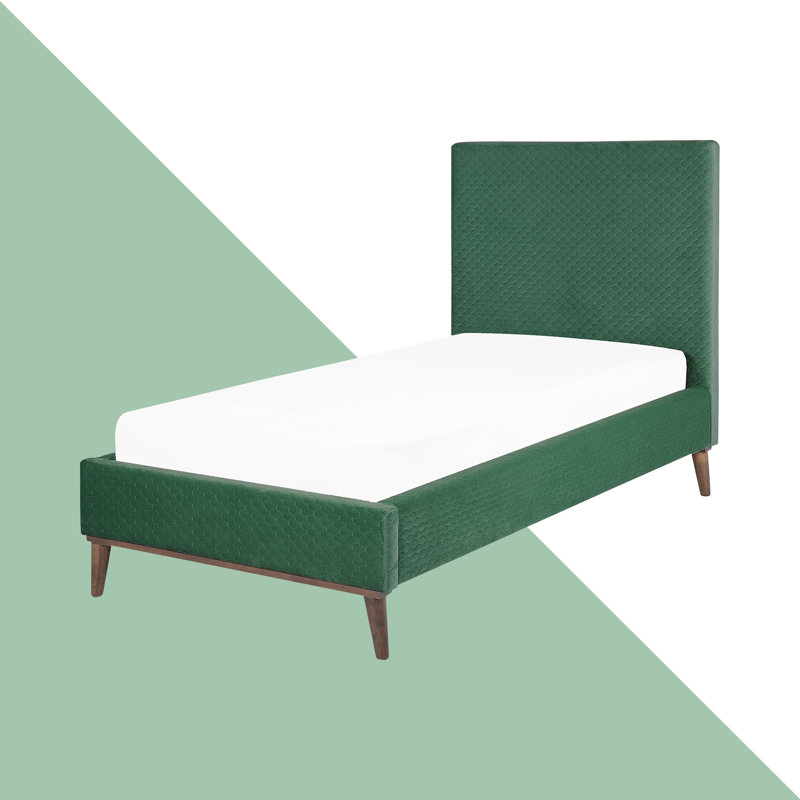 Casares Upholstered Velvet Bed, Kingsize (5'), Green