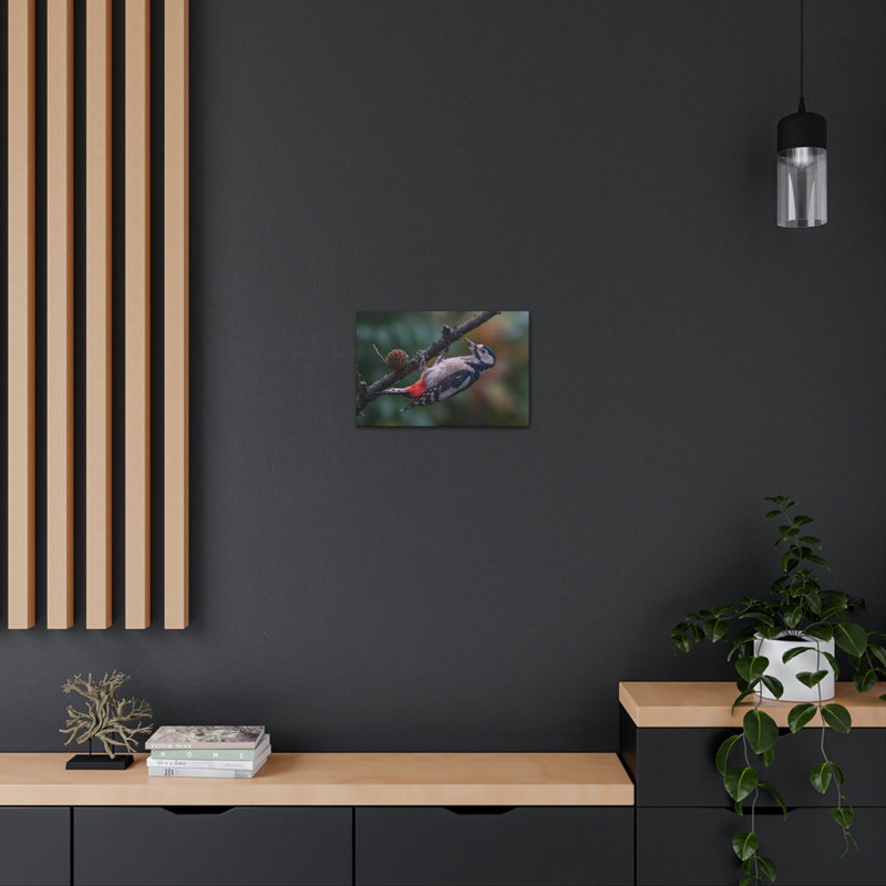 Art mural, chasse au pic, H 12 po x l 18 po