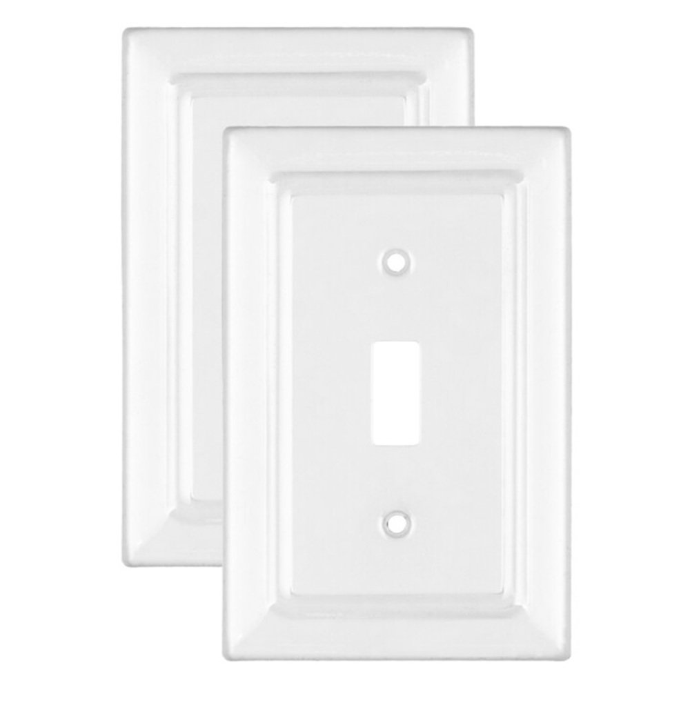 Architectural 1-Gang Toggle Light Switch Standard Wall Plate (Set of 2) Monarch Abode 