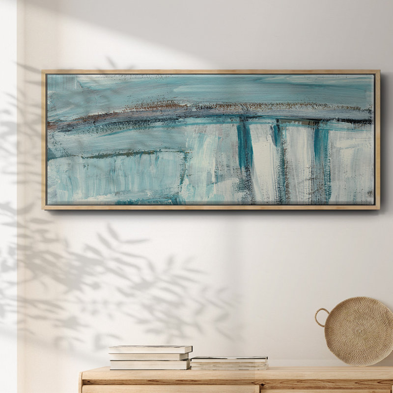 Acqua I- Framed Canvas