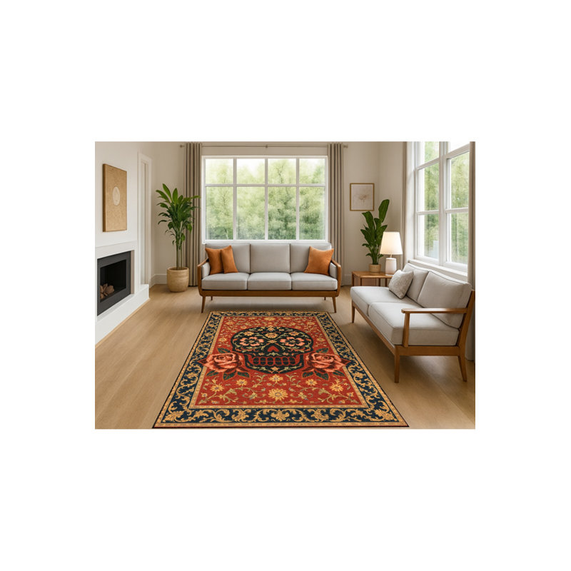 Tapis vert lavable Mosso, 4'7" x 6'7"