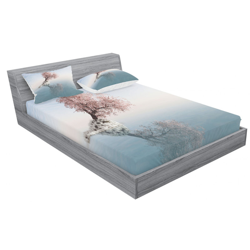 Microfiber Sheet Set, Queen Sheet Set with Fitted Sheet