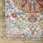 Blue Traditional Rug, Bordered Floral Stain Resistant Easy to Clean Rug For Living Room, Dining Room, Bedroom-1415872673