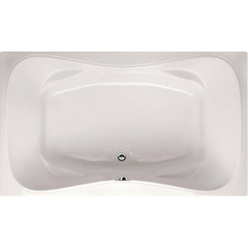 Baignoire à air chute 60" x 42" monterey Designer, Os, Chrome satiné