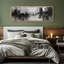 «Black White Urban Skyline Abstract», reproduction d'art sur toile encadrée-330881752-330881755