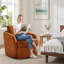 Fauteuil pivotant rembourré 28,7 po-814456675