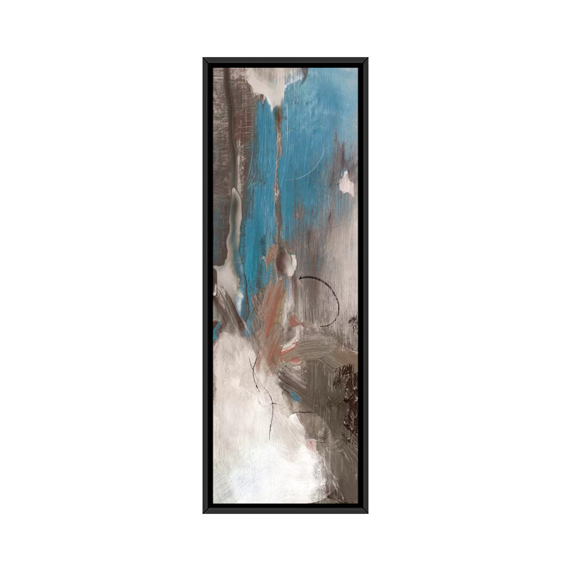« infinite currents iv »-reproduction d’impression sur toile tendue, H 36 po x l 12 po x P 1,5 po, Toile avec cadre noir