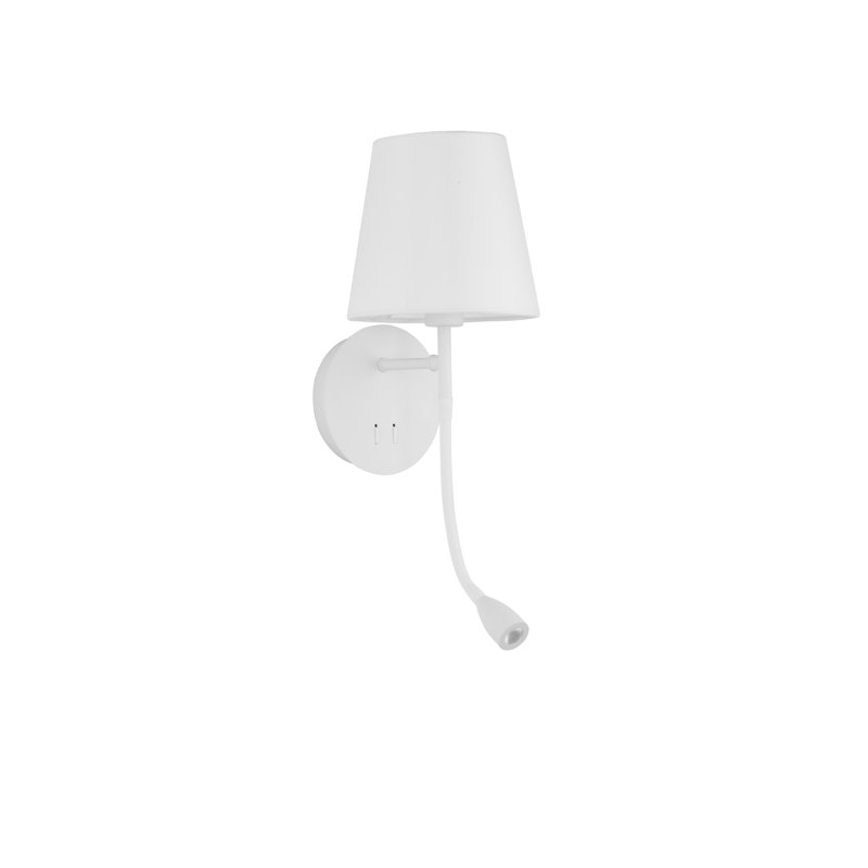 LED Armed Sconce, White