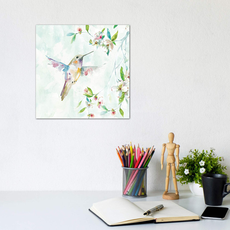 Hummingbird I by Carol Robinson - Wrapped Canvas Painting, 30.48 cm H x 30.48 cm W, No Frame