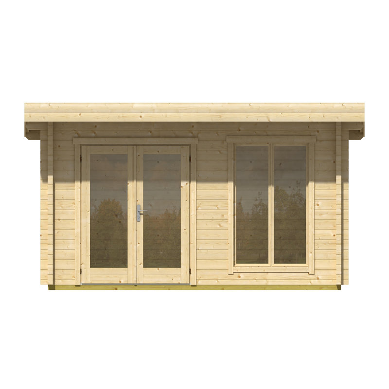 Lasita Dorset 71 - 13.5 x 8.5 Ft. Premium Log Cabin With Tempered Double Glazing (70mm)