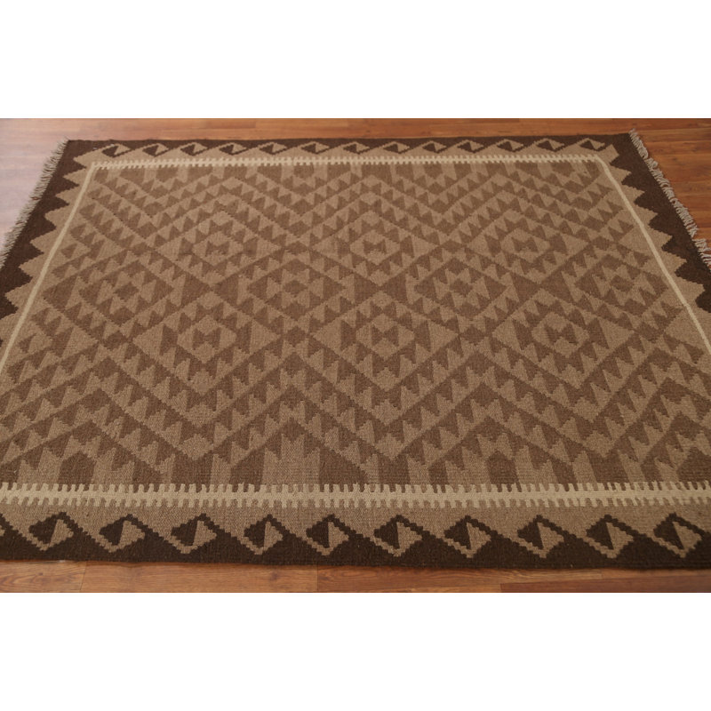Tapis oriental géométrique Kilim 5 x 7