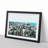 View of Reykjavik in Iceland in Abstract - Picture Frame Graphic Art Print-55759660-55759659