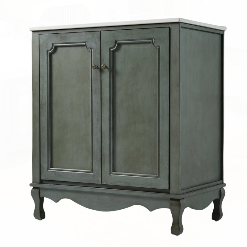 Charmant meuble-lavabo rétro avec de multiples caractéristiques fonctionnelles