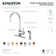 Kingston Brass Concord Single-Handle 2-Hole Deck Mount Kitchen Faucet with Side Sprayer