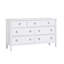 Commode 7 tiroirs Roundhill Furniture, finition blanche