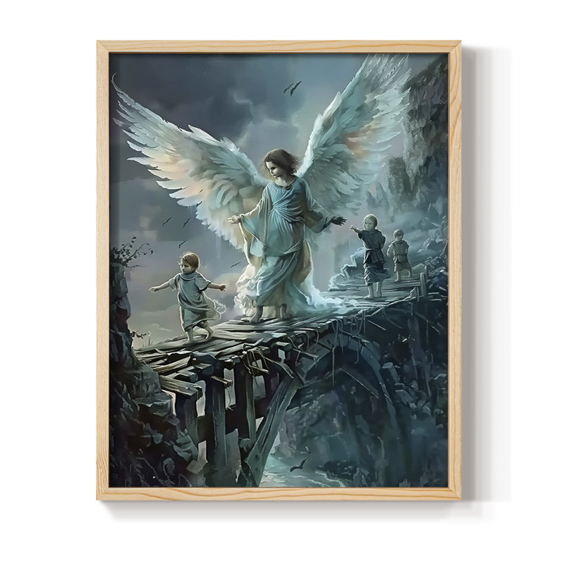 Religious Series CDLII, reproduction encadrée - bois massif, H 11 po x l 9 po, Naturel