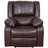 Arland Contemprary Faux Leather Pillow Back Recliner-1870347336