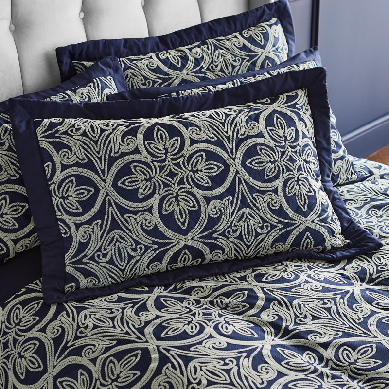 Flock Trellis Pillowsham Pair with envelope closure