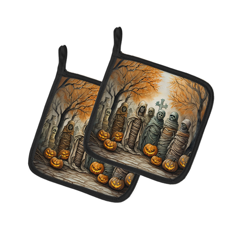 Mummies Spooky Halloween - paire de porte-casseroles