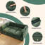 Canapé modulaire en chenille vert 6 pièces-363326871