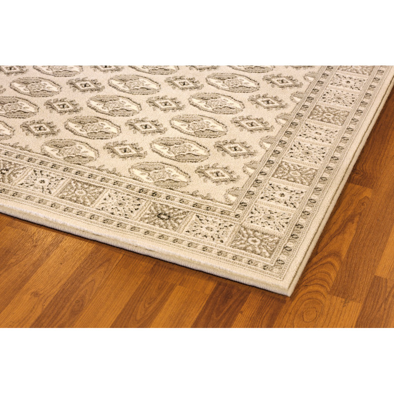 Tapis beige à motif géométrique Florentia, Rectangle 2 pi x 3 pi 11 po