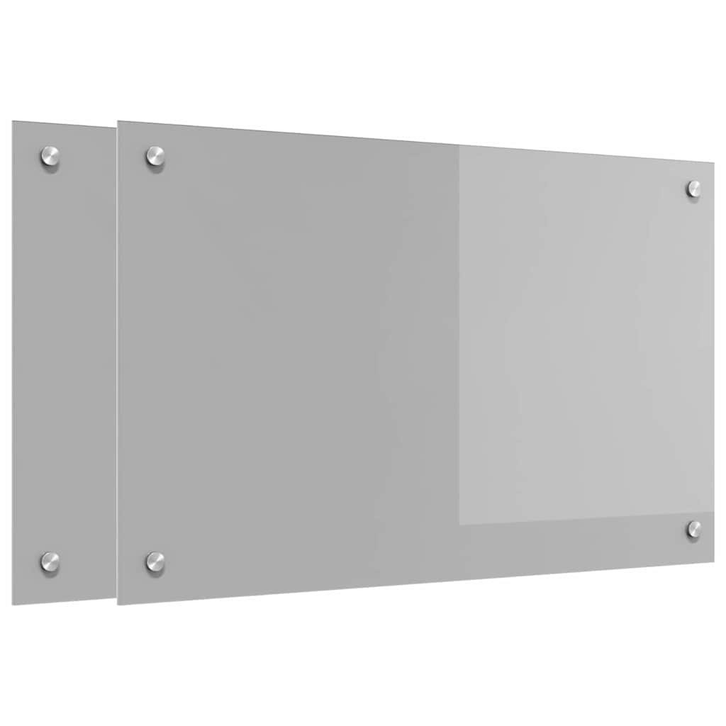 Vidaxl Kitchen Backsplash 2 Pcs Tempered Glass