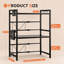 3-Tier Expandable Microwave Shelf Stand, Kitchen Countertop & Corner Shelf, Air Fryer Storage Rack, Multi-purpose Baker's Rack Kitchen Organizer