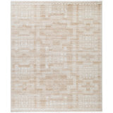 Kunal Hand Knotted Wool Vintage Look Area Rug in Beige