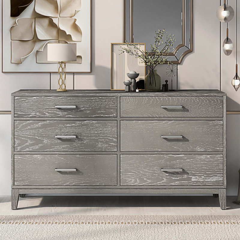 Commode double 6 tiroirs l 62 "