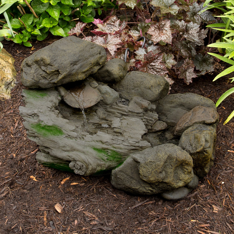 Hargis Outdoor Weather Resistant Rock Fountain